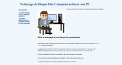 Desktop Screenshot of nettoyagedisquedur.com